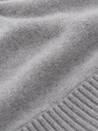 Women's Brushed Cashmere Cropped V-Neck Sweater