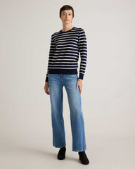 Navy-ivory Stripe
