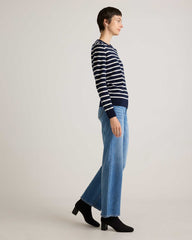 Navy-ivory Stripe