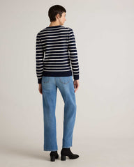 Navy-ivory Stripe
