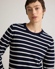 Navy-ivory Stripe
