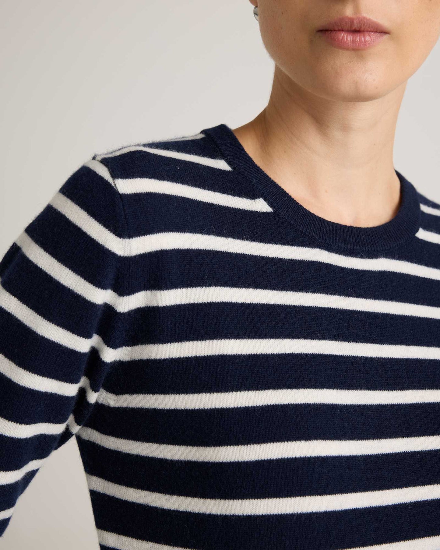 Navy-ivory Stripe