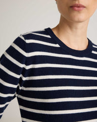 Navy-ivory Stripe